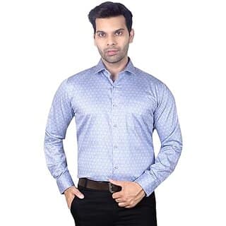 DUKUL Men'ss Printed Cotton Shirt Full Sleeve Regular Fit | Perfect for Formal & Casual Wear