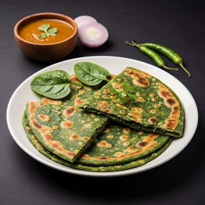 Palak Paratha 1Pc