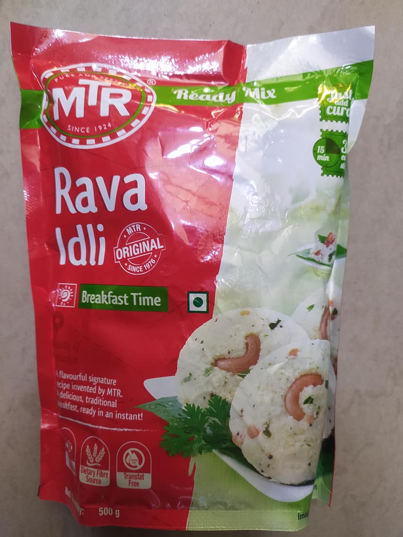 Mtr Rava Idli Breakfast time
