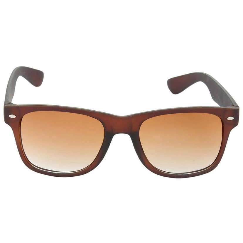 Hrinkar Brown Rectangular Sunglasses Styles Brown Frame Glasses for Men & Women - HRS19 view 2