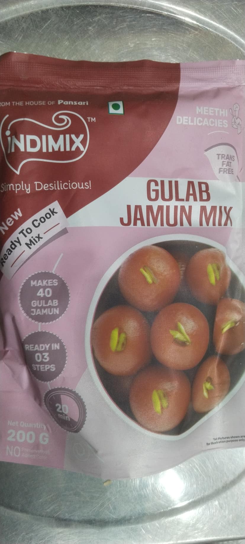 Indimix Meethi Delicacies Gulab Jamun mix