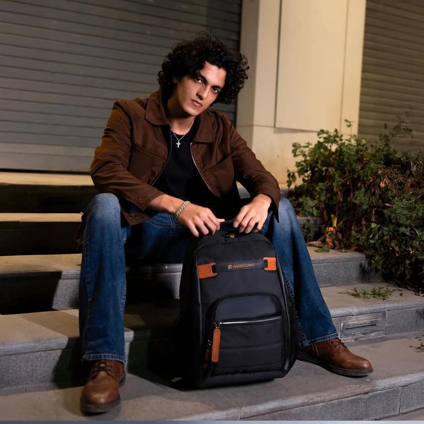 HARISSONS Prizma Laptop Backpack | 35L | Durable & Travel-Ready | Elevated Laptop Protection | Office, Travel & Daily Commute view 2