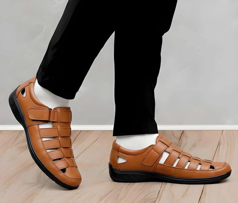 WUGO::Latest Trendy Men Sandals|Roman Sandals|Outdoor Sandals For Men's & Boys (Free Home Delivery)