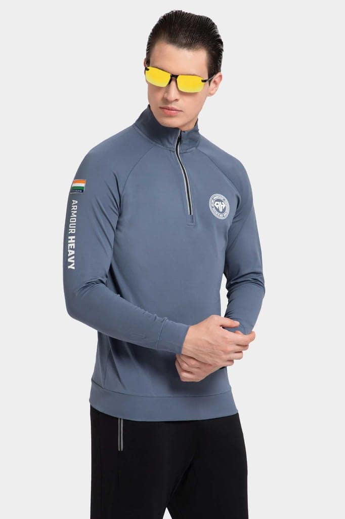 High Neck Grey Polo Jacket Patriot Collection (All Weather) view 4