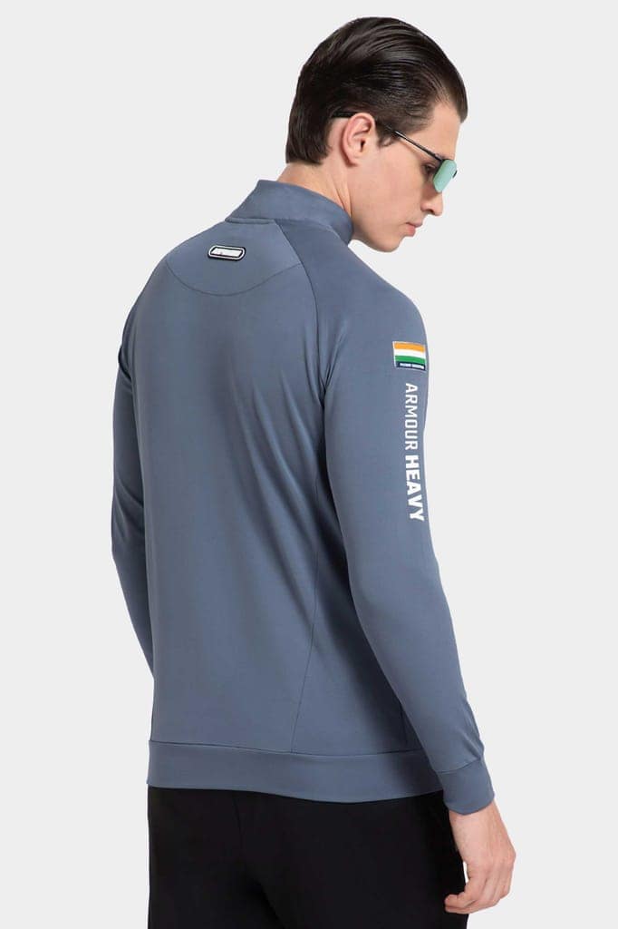 High Neck Grey Polo Jacket Patriot Collection (All Weather) view 5