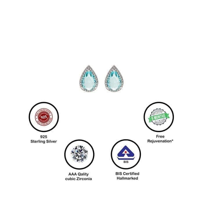 Silver Ocean Bliss Earrings view 6