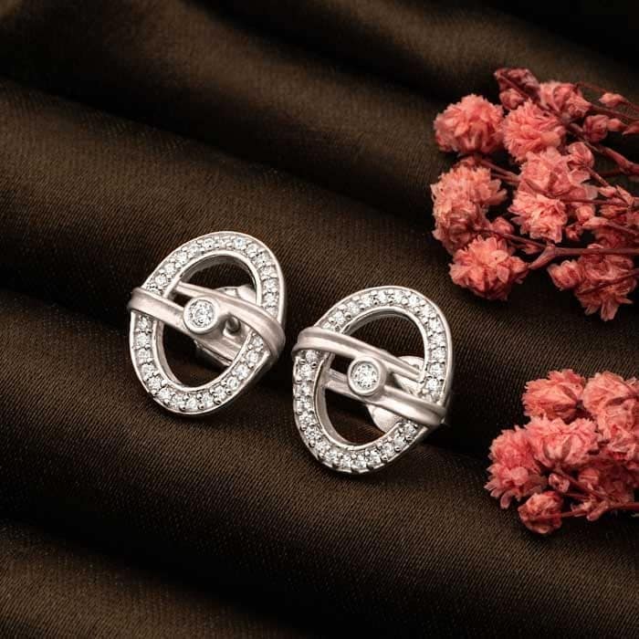 Silver Boho Earrings view 3