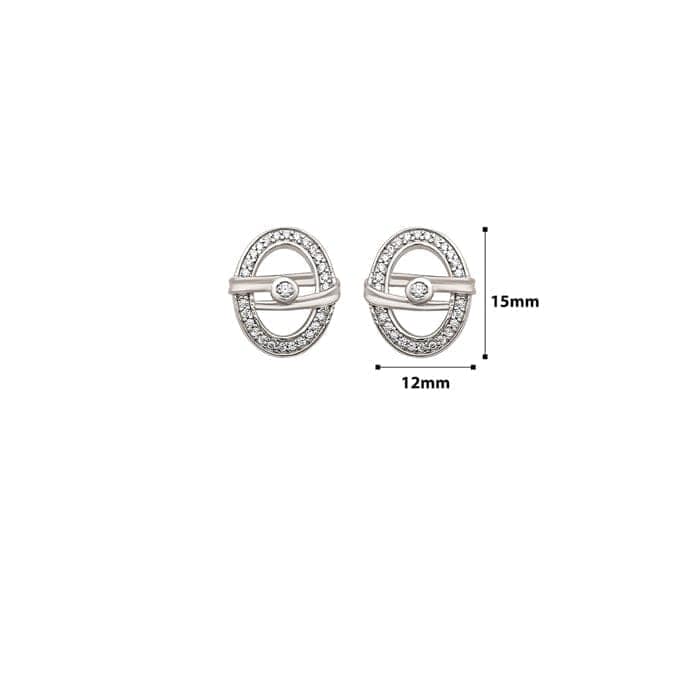 Silver Boho Earrings view 4
