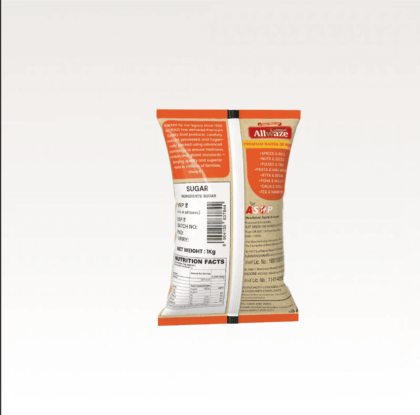 Allwaze Sugar 1kilogram view 3