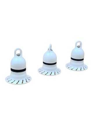 INDRICO Hanging Pendant Holder for Electric/LED Blub for Indoor and Outdoor uses with Brass Connector PVC White