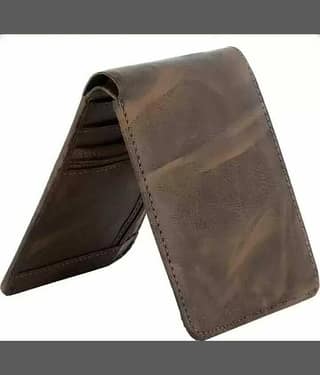 HRFSTAR PU Solid Men's Regular Wallet With 9 Slots For Card ( Brown , Pack of 1 )