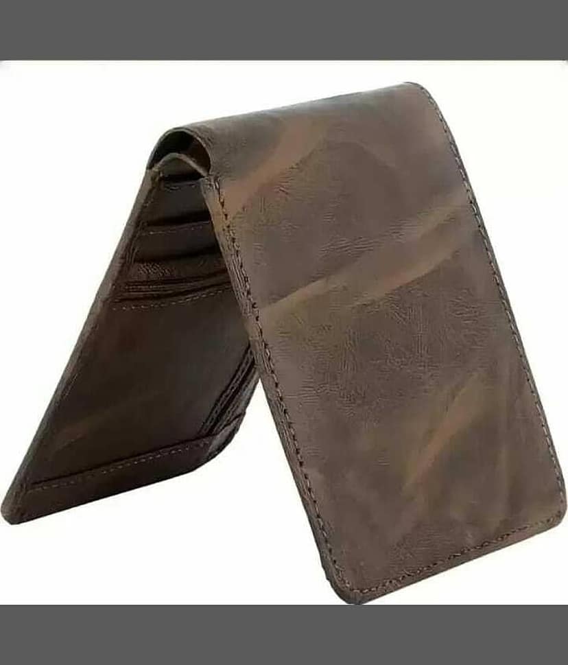 HRFSTAR PU Solid Men's Regular Wallet With 9 Slots For Card ( Brown , Pack of 1 )
