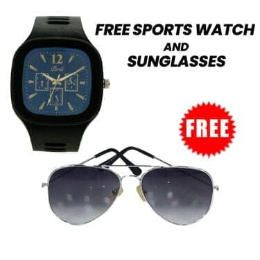 Pack of 2 Men's Leatherite Sandals + Free Sports Watch And Sunglasses (ET55) view 5