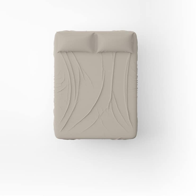 ChannStudio Bedsheet Collection 450 TC Cotton King Size 78"x72" with 2 Pillow Covers (Greige)