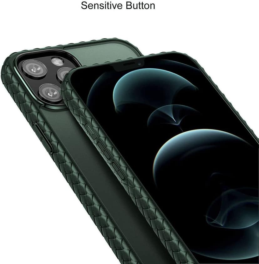 Memumi Light Frog Series Back Cover for Apple iPhone 12 Mini PC with Soft Bumper - Green (5.4") view 6