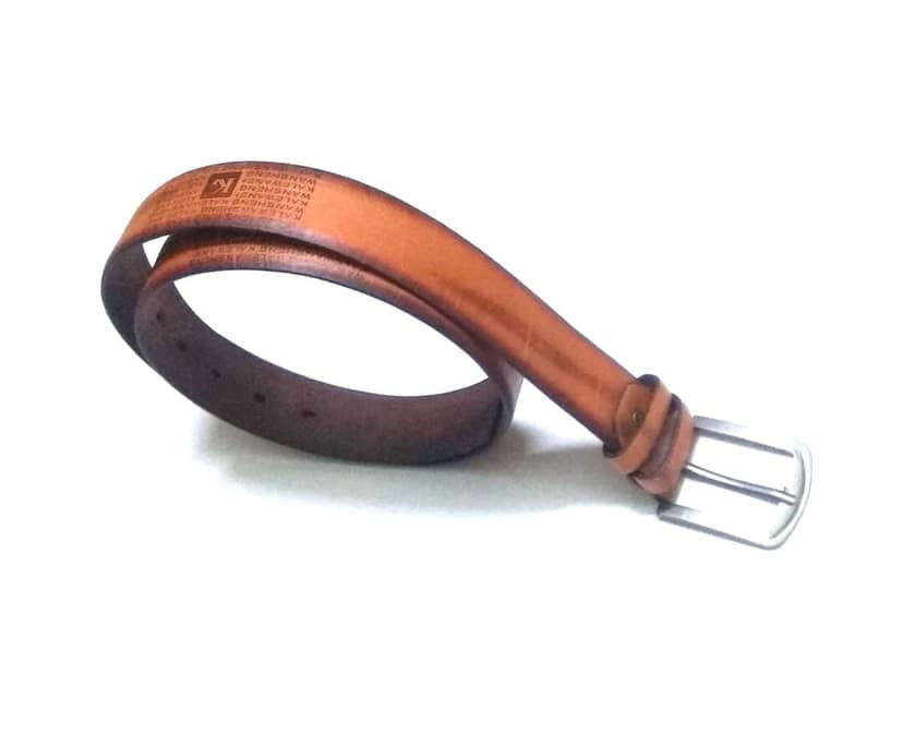 Nawani DItalian Leather Brown Belt for Men Formal wear, Size-.Full Size. view 2