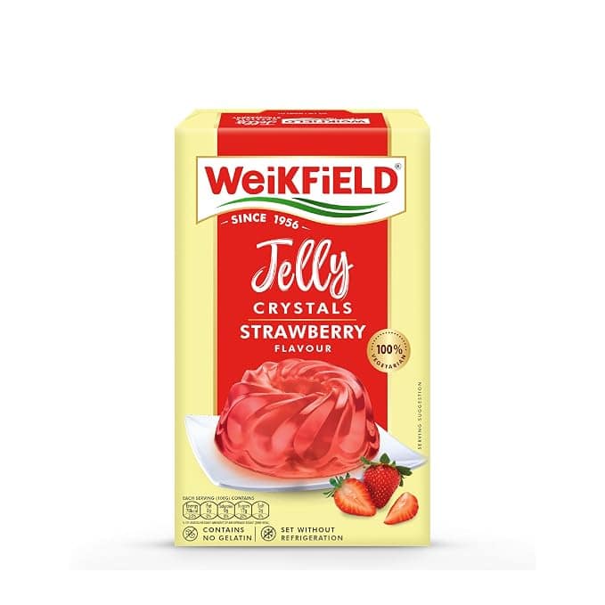 Weikfield Jelly Strawberry, 90 g Carton