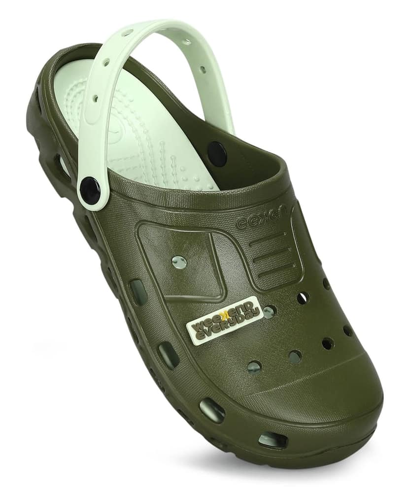 Paragon Men's Slip-on Pastel Green Sandals for Men | Comfortable Sole & Durable view 5