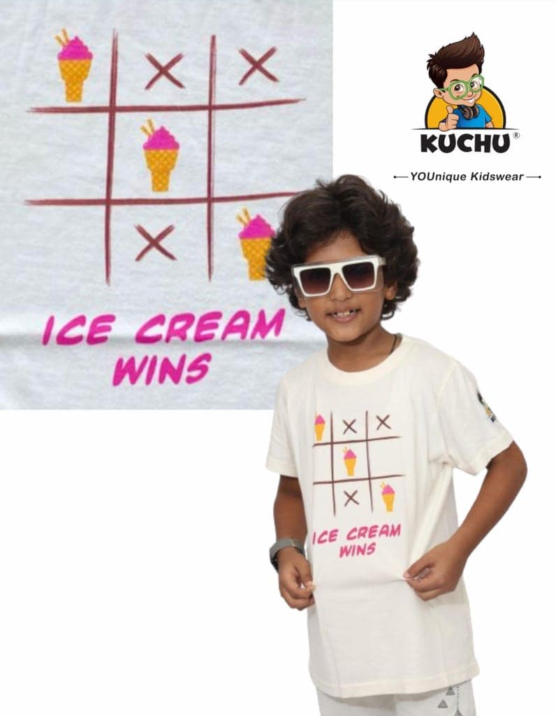 KUCHU Unisex Tshirt (6 Years- 7 Years) | Made of Super Combed Cotton-Modal Natural Fiber Better Than 100% Cotton| Soft & Breathable Fabric| Unique Digitally Printed Design |Vibrant Colour view 7