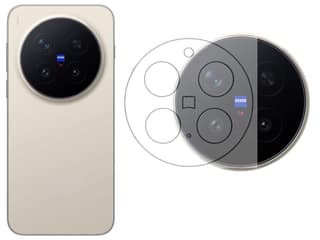 ISAAK Back Camera Lens Protector compatible for Vivo X300 Pro 5G (Pack of 1)