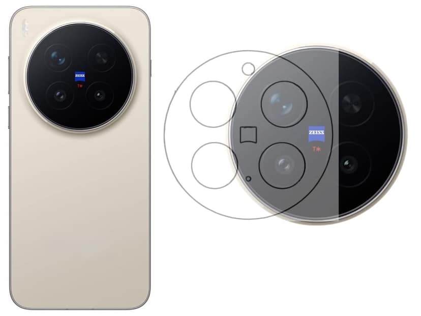 ISAAK Back Camera Lens Protector compatible for Vivo X300 Pro 5G (Pack of 1)