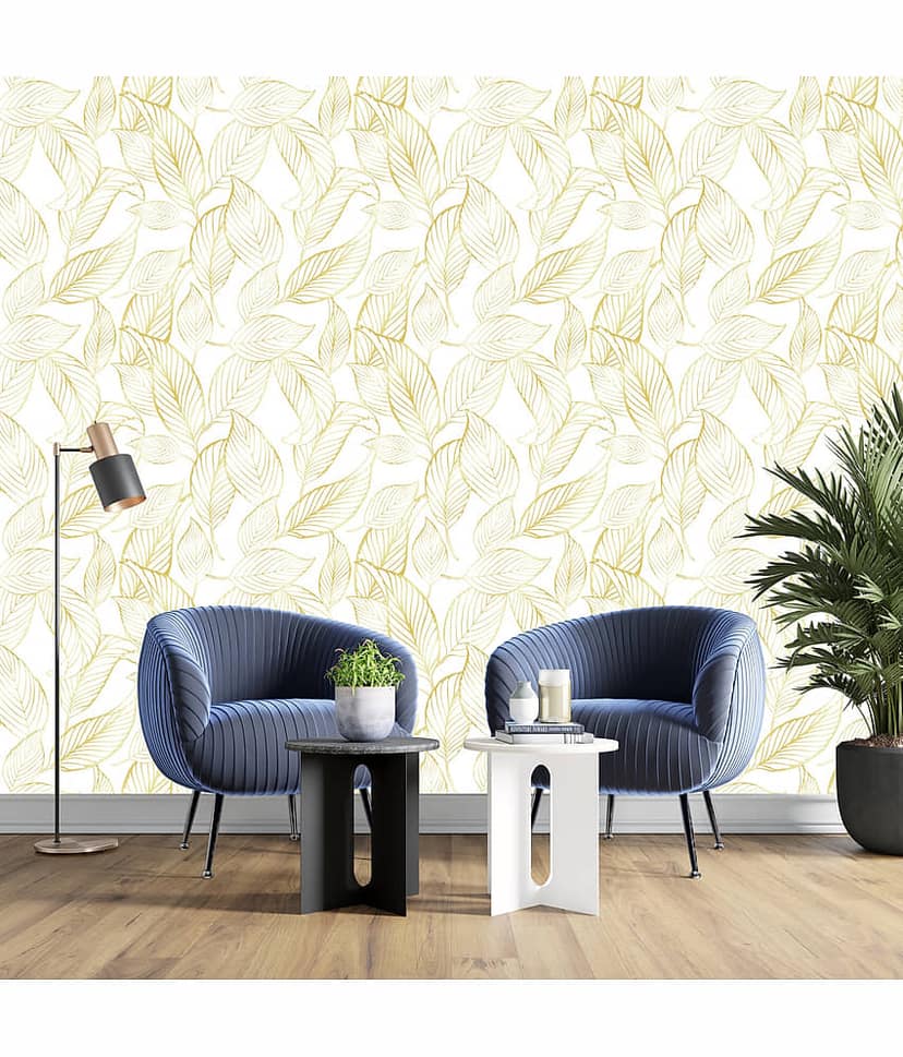 Sekhmet WHITE GOLD PAN Self-Adhesive Wallpaper Waterproof Old Furniture Vinyl Stickers Wooden Door Wardrobe Desktop PVC Wall Papers(60*200) view 2