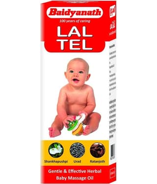 Baidyanath Lal Tel Ayurvedic Baby Massage Oil 100 Ml Pack of 2