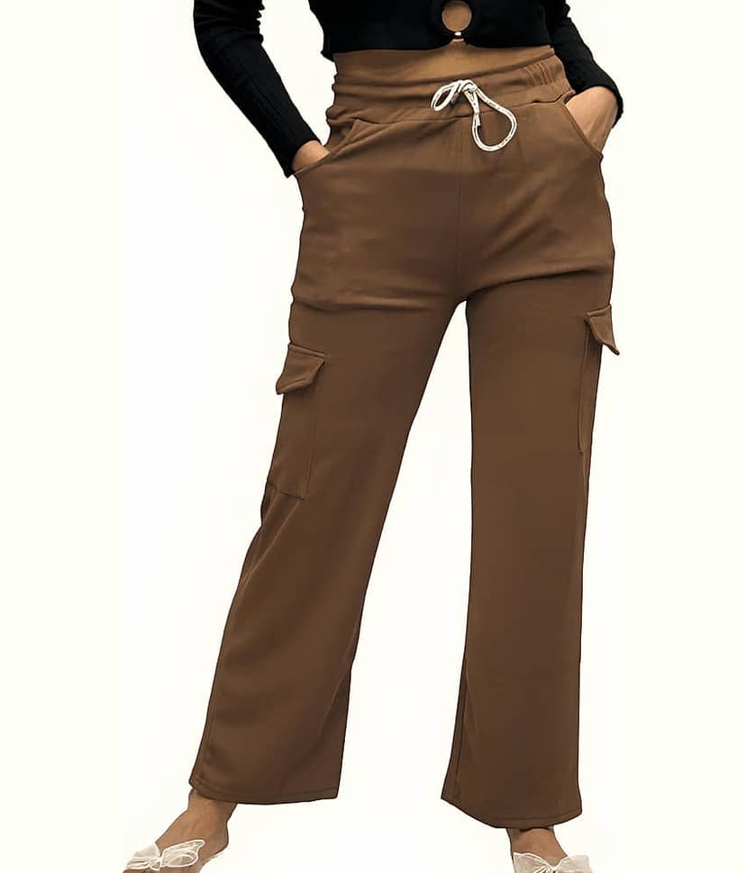 MULTIWA Pack of 1 Cotton Regular Women's Cargo Pants ( Pink )