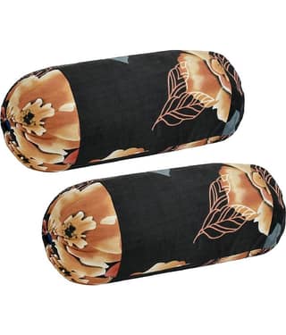 MAHALUXMI COLLECTION Set of 2 Polyester Bolster Covers