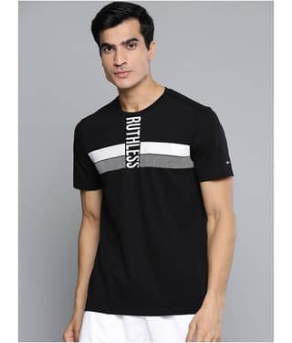 Alcis - Black Cotton Blend Regular Fit Men's Sports T-Shirt ( Pack of 1 )
