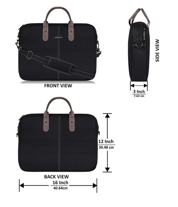LOREM 10L Faux Leather Messenger Bag For Men & Women New-UF view 3