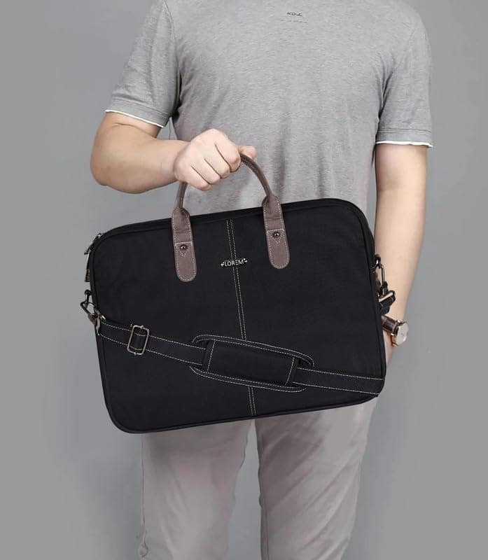 LOREM 10L Faux Leather Messenger Bag For Men & Women New-UF view 7