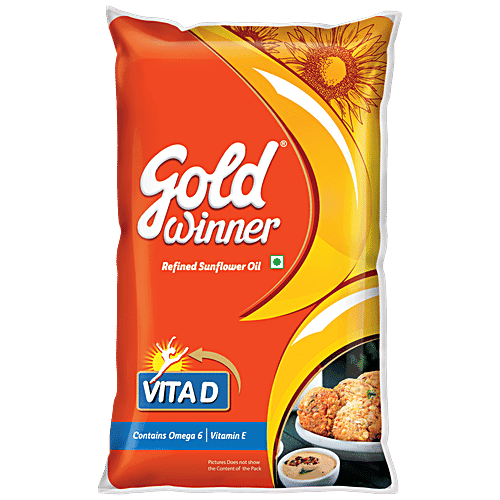 Gold Winner Refined Sunflower Oil - 1L