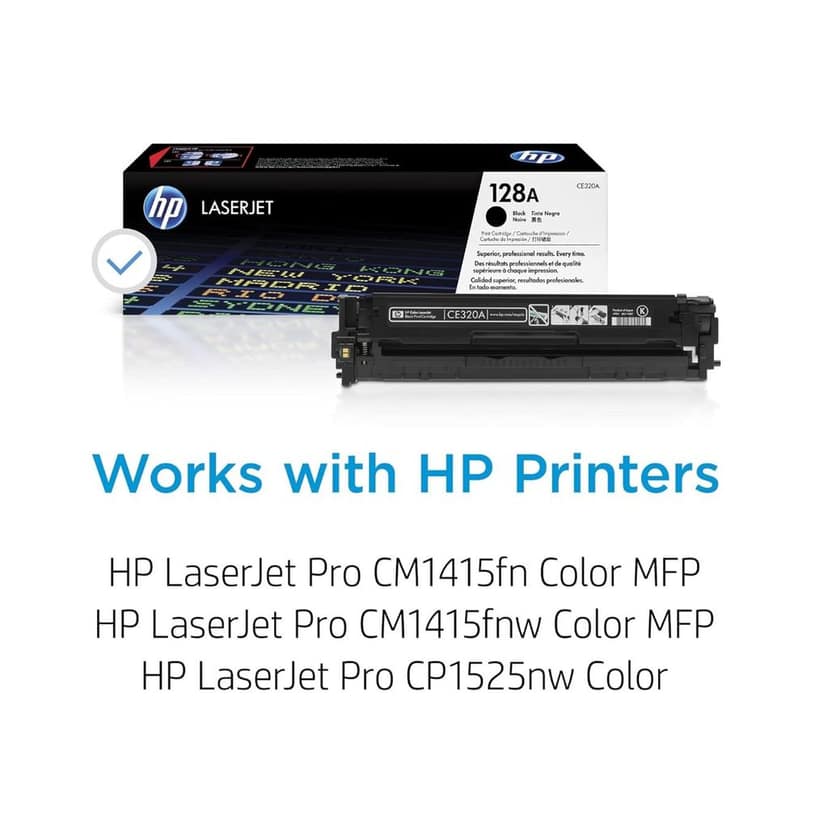 HP 128A Black Original LaserJet Toner Cartridge (CE320A)