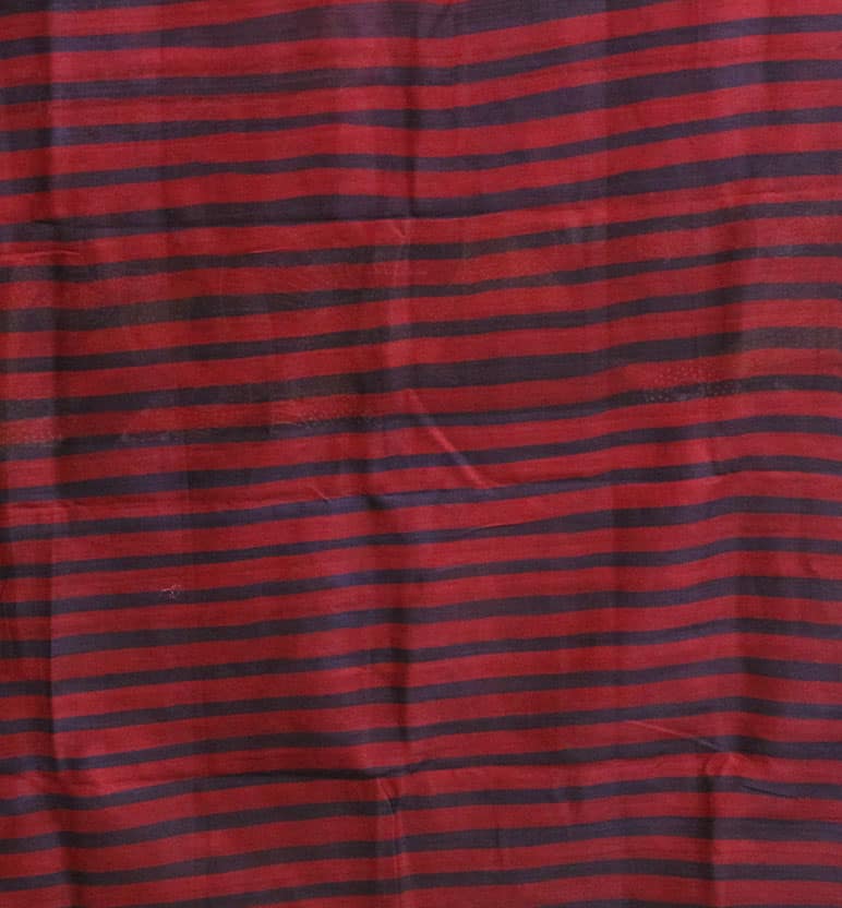 Handcrafted Batik Print Maheshwari Cotton By Silk Saree view 4