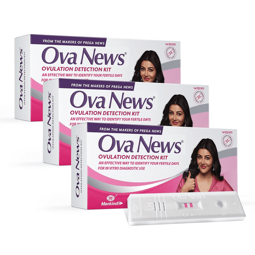 Ova News Ovulation Detection Kit by mankind Ovulation Kit (18 Tests Pack of 3) view 2