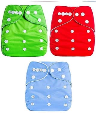 aurapuro - New Born/XS Cloth Diapers ( Pack of 3 )