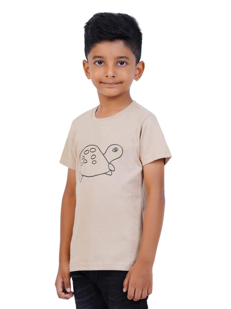 AIR GARB Boys Round Neck Printed Cotton T-shirt for 2-3 Years - Pack of 3 (K23-CBL-SW-TB) Multicolour view 4