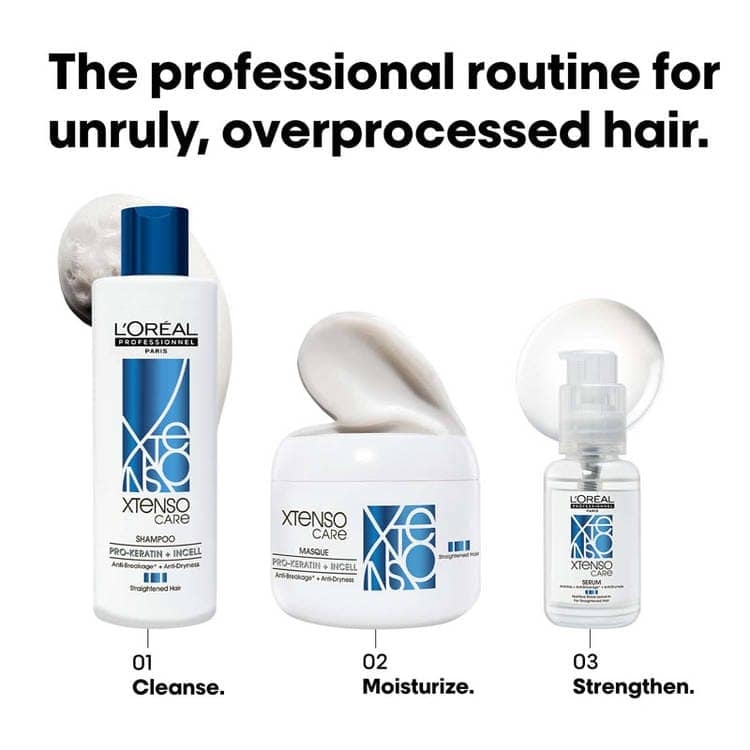 Loreal Professionnel X-Tenso Care Pro-Keratine Shampoo & Masque(250ml + 196gm) Pack of 2 view 10