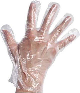 Blu 9 Plastic Universal Size Cleaning Glove 500 pieces