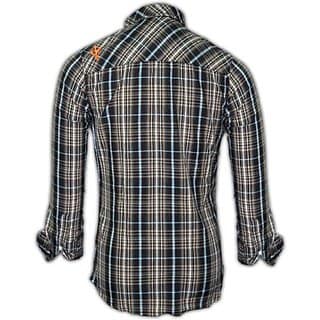 Blacksoul Men Checkered Casual Shirt red in color full sleeves view 2