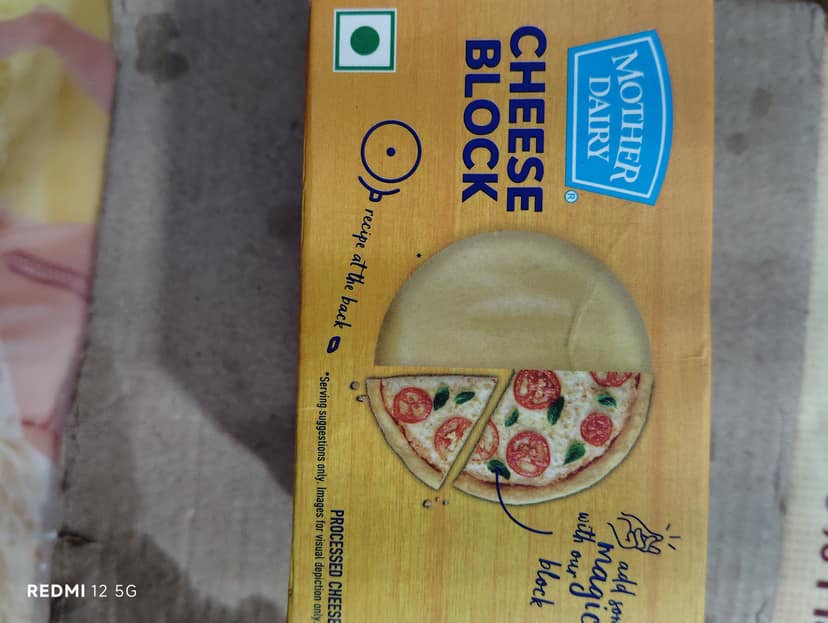 Mother dairy cheese block