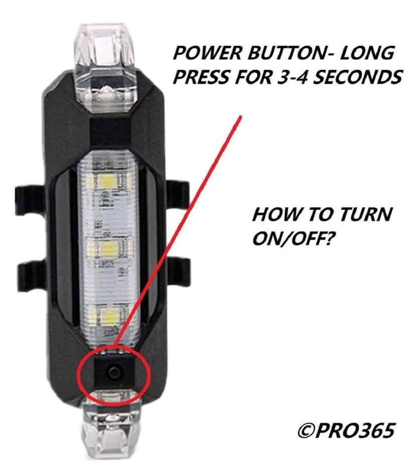 Rechargeable Bicycle Front Waterproof LED Light (White) view 6