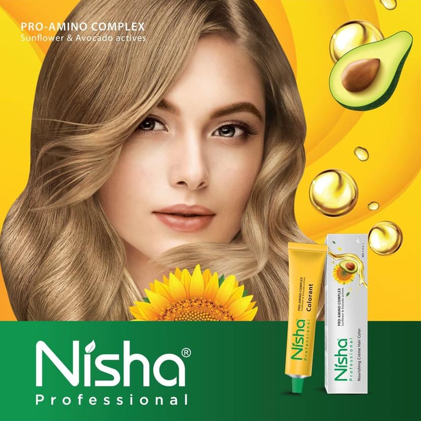 Nisha Professional Creme Hair Color 4.26 Burgundy Red Brown 100g, Permanent Hair Colour, Professional Salon Hair Colour view 7