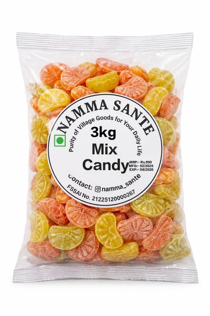 Mix Candy, Fruit Mix Candy, Assorted Candy, Fruit Flavoured Candy, Jelly Fruit Candy 3kg view 3