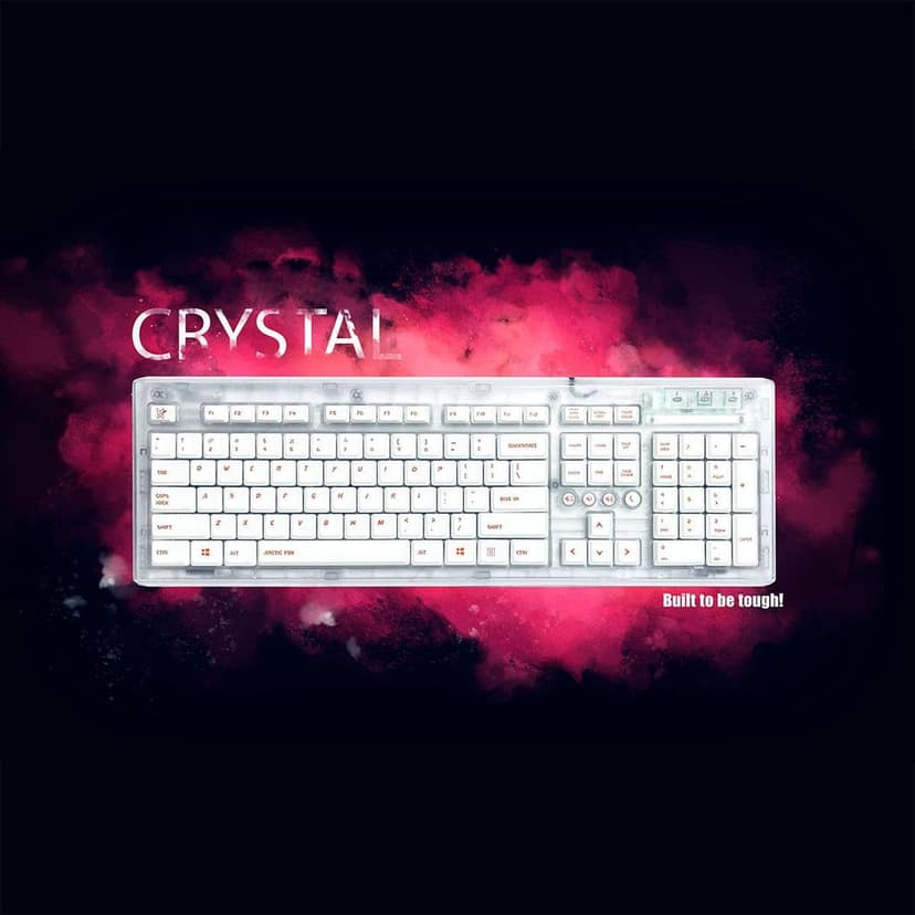 New Arctic Fox Crystal Wired Keyboard view 2