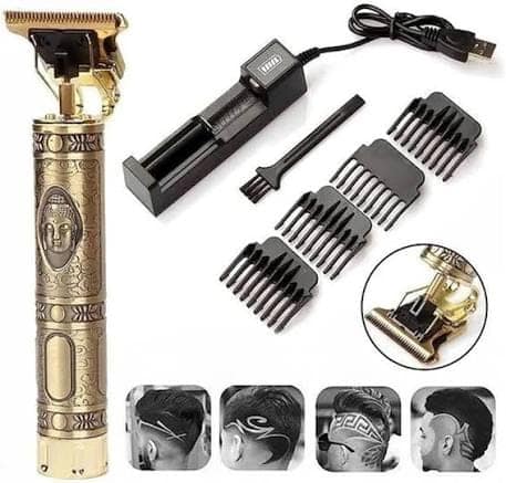 Maxtop Wala Buddha Electric Hair Trimmer, Cordless Rechargeable Hair Clipper with Adjustable Length & Precision Blades, Multi-Purpose Grooming