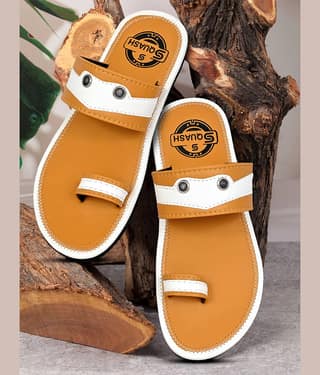 Squash Mustard Men's Thong Flip Flop