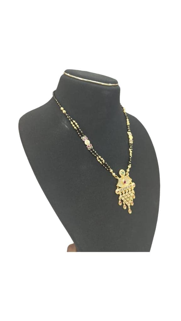 Buy Traditional Gold Plated Marathi Mangalsutra Online at Best Price view 4