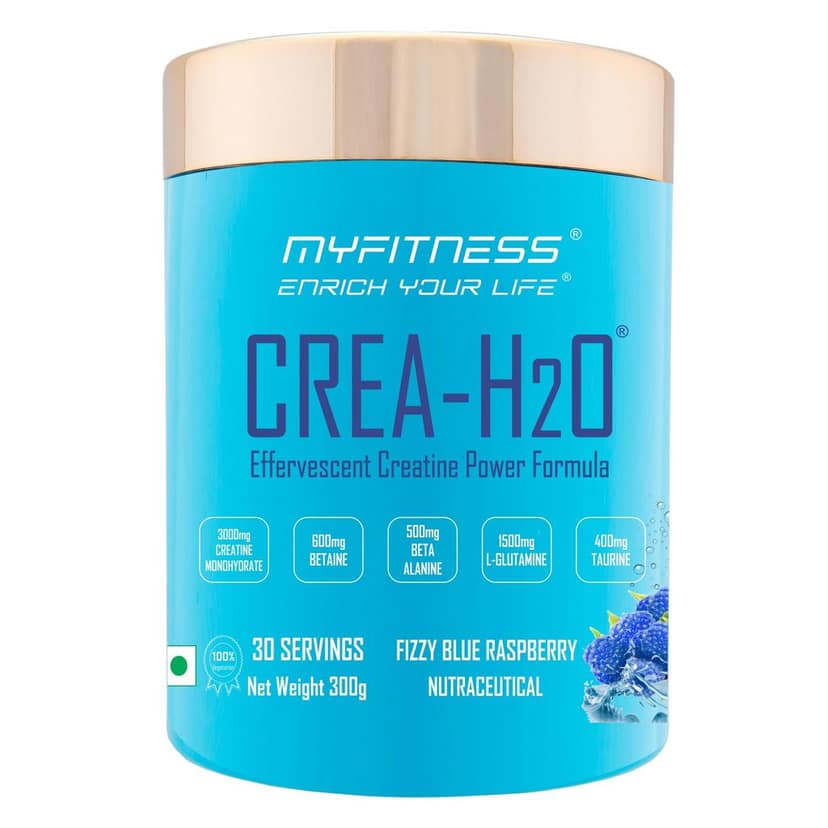 Myfitness Creatine Monohydrate Powder | 300g | Effervescent Pre Workout Power Formula | Creatine Powder With Betaine | Beta Alanine | L-Glutamine | Taurine | Electrolyte Blend